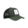 MOD. B636:Olive Green, 100% cotton, mesh, Black, One Size